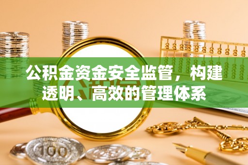 长武公积金资金安全监管，构建透明、高效的管理体系