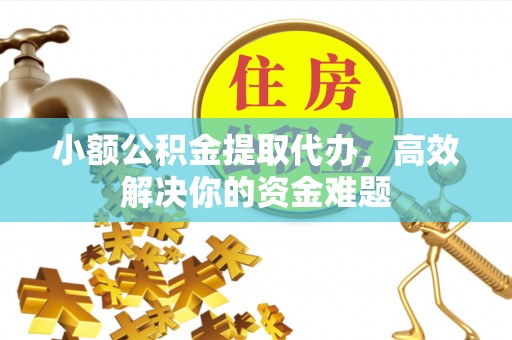 长武小额公积金提取代办，高效解决你的资金难题