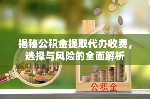 长武揭秘公积金提取代办收费，选择与风险的全面解析